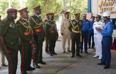 Zambian Republic’s Army Commander visited Naval Boat Building Yard in Welisara
