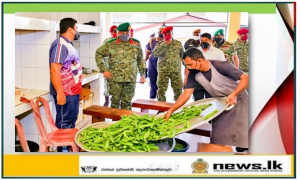 Army Chief Reviews Preparation of Food Varieties for ORs at SLNG Regimental HQ