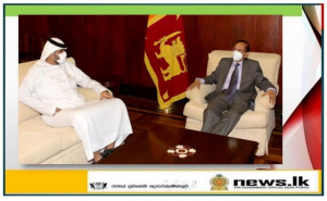 Chargé d'affaires of the United Arab Emirates to Sri Lanka Ibrahim Ali Ibrahim Al Gergawi calls on Foreign Minister of Sri Lanka Prof. G.L. Peiris