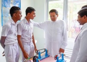 President opens Technical Unit at Kumbukgete College