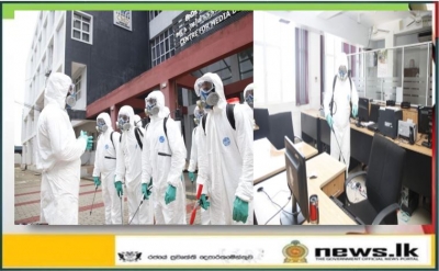 Navy disinfects Ministry of Mass Media and Department of Government Information premises