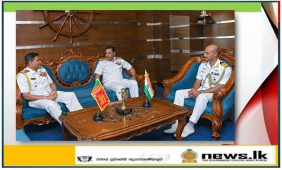 Flag Officer Commanding Western Fleet of Indian Navy calls on Commander of the Navy