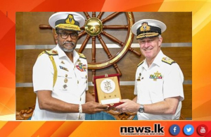Commander Joint Agency Task Force, Australia meets with Commander of the Navy