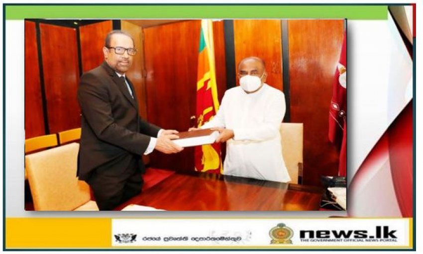 The Volume including evidence in relation to the final report of PCoI on Easter Sunday attacks handed over to the Hon. Speaker.