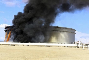 Rocket hits storage tank at Libya’s biggest oil port