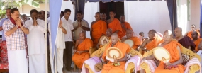 President Participates in Religious Observances at Buttala Pothubeddara Raja Maha Vihaaraya