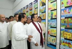 President Declares Open &#039;Colombo Children - 2014&#039; Arts Exhibition