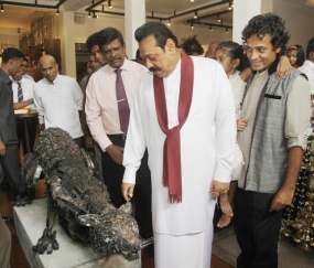 President inaugurates  Lalith Senanayake&#039;s ‘Fe+’ Exhibition