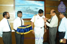 First Poppy Flower presented to Navy Commander