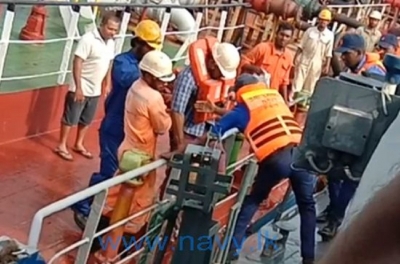Navy renders assistance to bring ashore injured seaman
