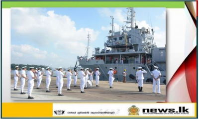 INS Nireekshak arrives at port of Trincomalee