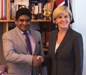 State Minister Senanayake visits Australia