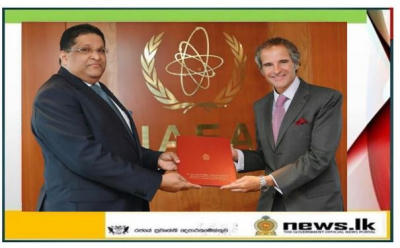 Permanent Representative Majintha Jayesinghe Presents Credentials to the International Atomic Energy Agency (IAEA)