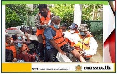 Navy rescues 27 more flood victims in Gampaha district