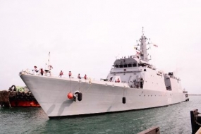 INS ‘Sumedha’ arrives at Colombo harbour