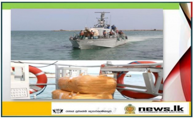 Navy takes hold of Kerala cannabis worth over Rs. 31 million with 03 suspects in northern waters