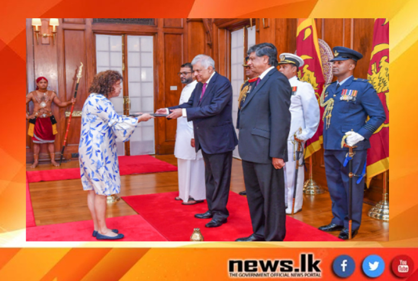 Three Newly Appointed Ambassadors Present Their Credentials to the President