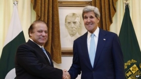 Kerry discusses USA-Pak relations with Sharif