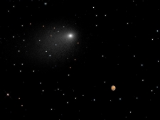 Hubble Telescope Takes Unique Photo of Comet Near Mars