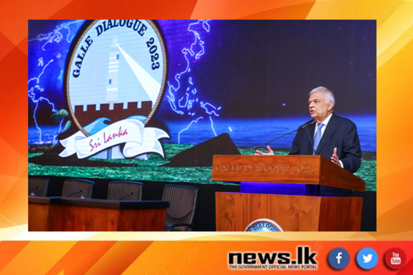 President Wickremesinghe Envisions Indian Ocean’s Crucial Role in Emerging New World Order at Galle Dialogue