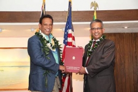 New Honorary Consul for Sri Lanka in Hawaii