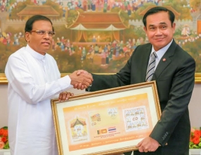 President Sirisena holds Bilateral talks with Thai PM
