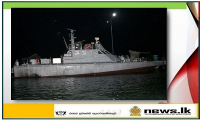 Navy in search and rescue operation to locate missing fisherman on sunken Indian poaching vessel in Sri Lankan waters
