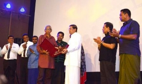 Veteran film director Dharmasena Pathiraja felicitated