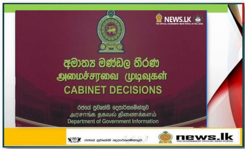 Decisions of the Cabinet of Ministers taken at the meeting held on 13.12.2021