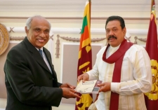 Two Books Authored by Attorney General Palitha Fernando presented to President