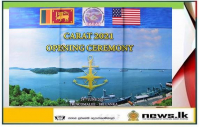 Cooperation Afloat Readiness and Training – (CARAT–21) Exercise gets underway in Trincomalee