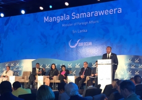 Foreign Minister represents Sri Lanka at the Our Ocean Conference 2016