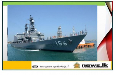 Japan Maritime Self-Defense Force ship arrives at port of Hambantota