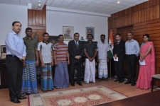 Indian fishermen pardoned by the President return home