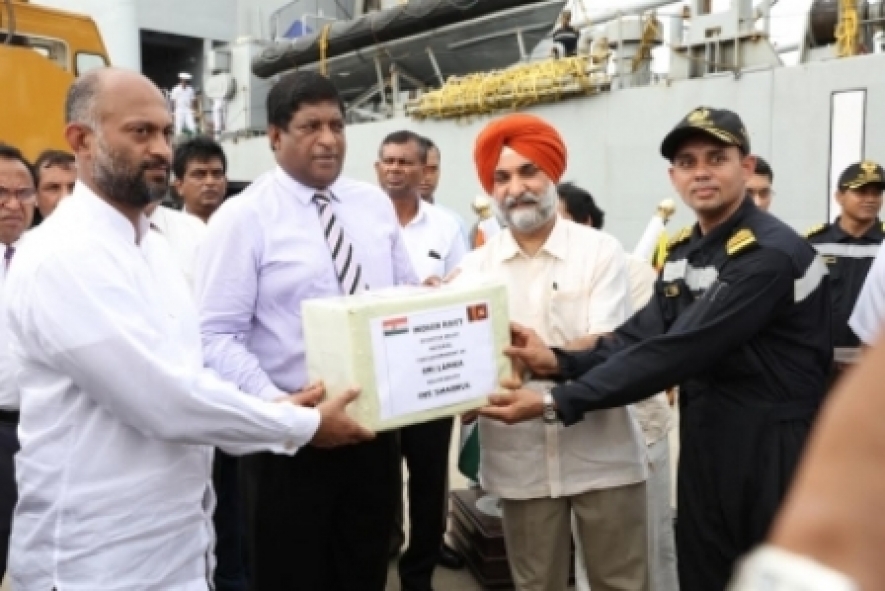 Second Indian ship with relief goods arrive