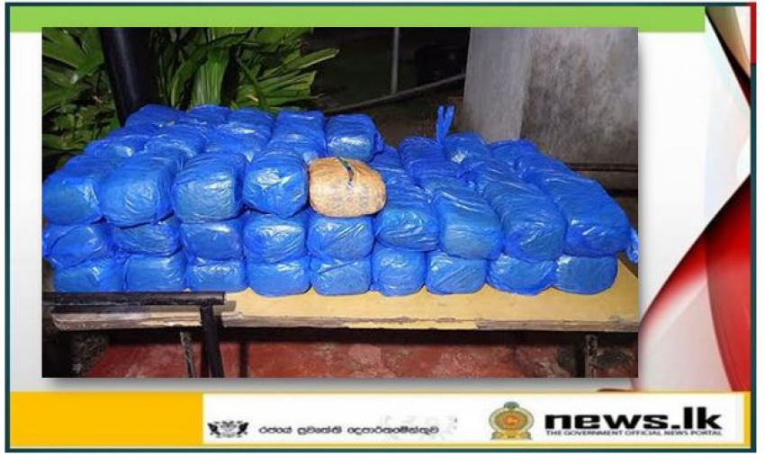 Navy nabs 03 suspects with Kerala cannabis worth approx. Rs. 45 million in northern waters