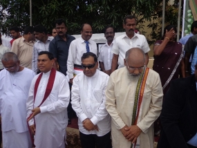Foundation Stone laid for  Duraiappah Stadium project in Jaffna