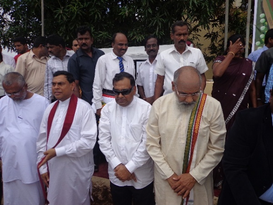 Foundation Stone laid for  Duraiappah Stadium project in Jaffna