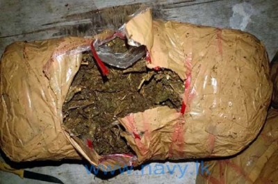 Navy finds 18.9kg of Kerala cannabis