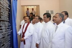 President opens Mahindodaya Technical Lab at Walapane Sri Saddhananda Vidyalaya
