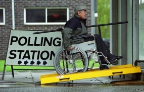 Special transport for voters with disability