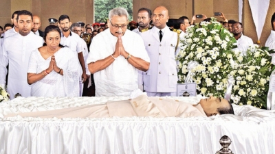 PRESIDENT PAYS LAST RESPECTS TO FORMER PM