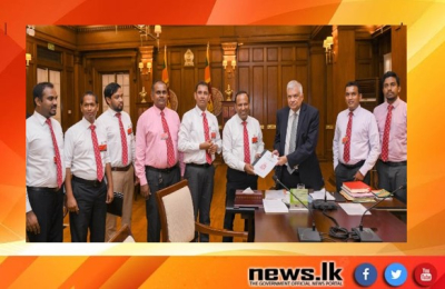 New office bearers of Government Medical Officers’ Association (GMOA) meet the President