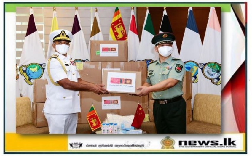 People’s Republic of China donates a stock of healthcare outfits and equipment to Navy