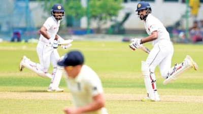 Kaushal Silva, Mathews warm-up for Galle Test