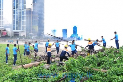 &quot;Green and Blue Drive&quot;-Navy&#039;s effort in conserving the beach eco system