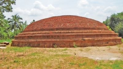 Ancient dagoba unearthed in Matale