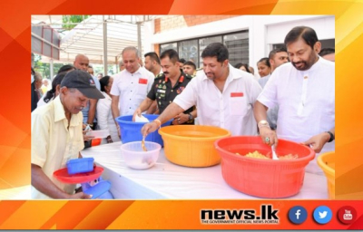 New Year community kitchen program to benefit 2500 families launched at historic Hunupitiya Gangaramaya temple