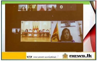 Foreign Minister Dinesh Gunawardena virtually interacts with Sri Lankan expats in Singapore and Brunei Darussalam