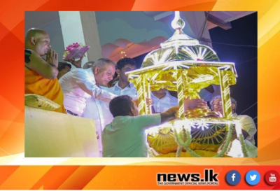 Sagala Ratnayaka joins the historic Bellanwila Raja Maha Vihara religious ceremonies